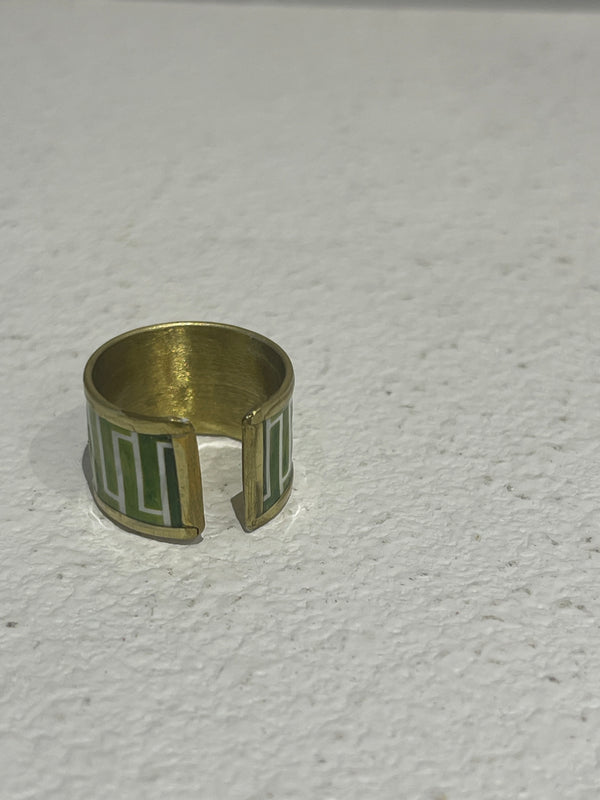 Greek ring Green Chain