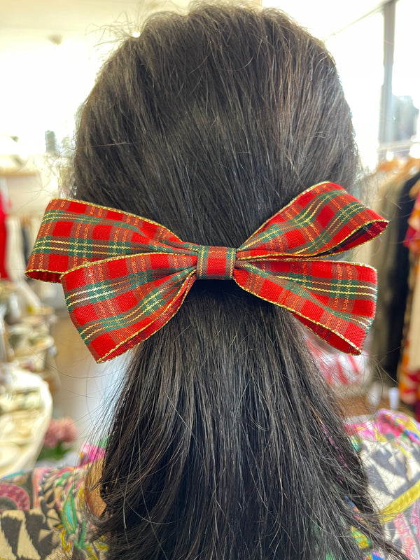 Hand Made Christmas Hair Bows