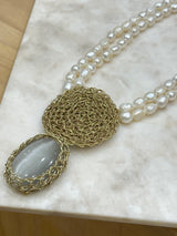 PENELOPE PEARL NECKLACE BY HARA KARAMICHALI