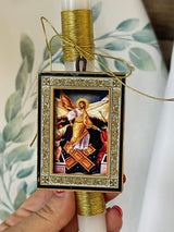 LAMBATHA  EASTER CANDLE - ICON - Jesus Christ Resurrection