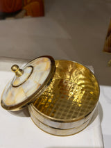 Beautiful White Mother of Pearl container  for Livani