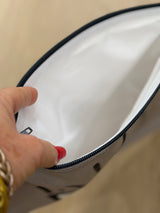 MATI grey cotton beach pouch