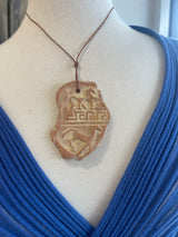 Greek Ostracon Ceramic Necklace Style 3