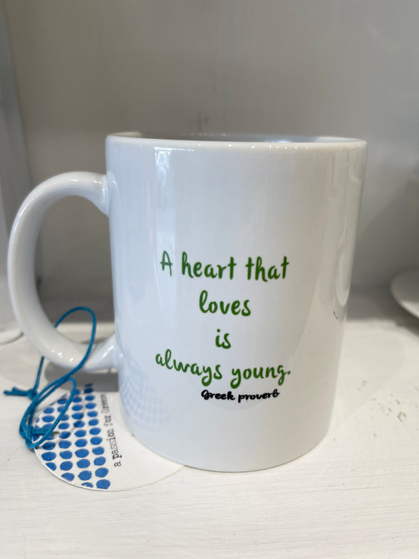 Olive Heart Mug