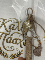 LAMBATHA -GOLD CROSS EASTER CANDLE