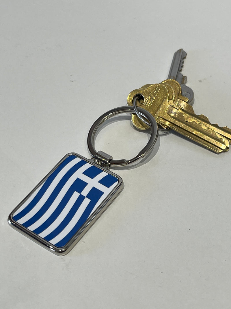 Greek Flag keyring