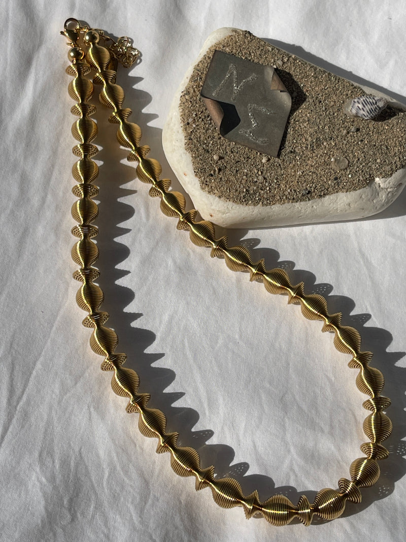 Marina Spiral Necklace - Gold Plated