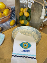 Mati Greece Cotton Tea Towel