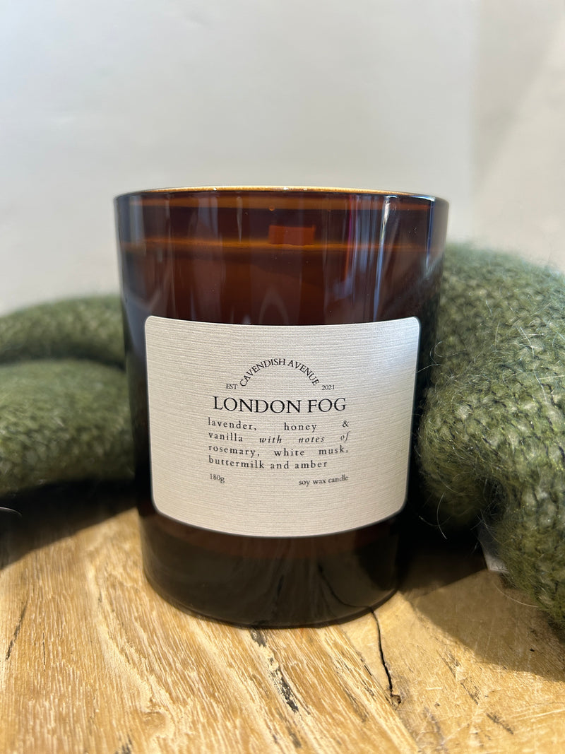London Fog - Lavender, Vanilla & Honey Candle 180gm