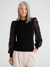 Janelle Knit Top - Black