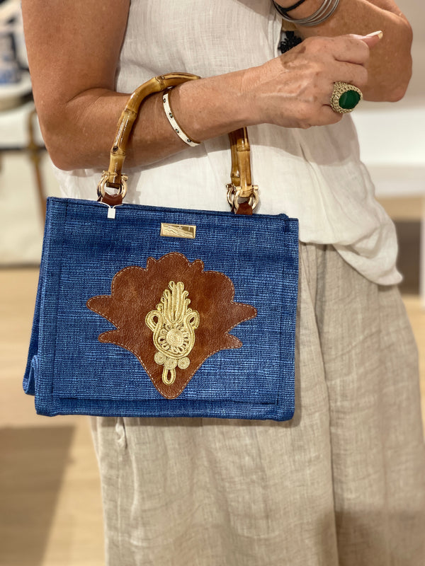 Kassiani Small Tote Bag in Blue by Iosifina