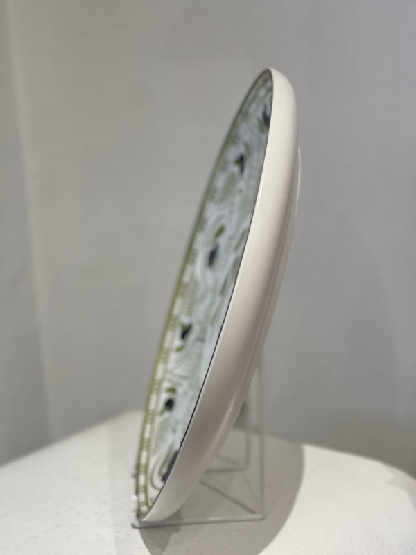 Large Olive Round Serving Dish