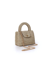 [PRE-ORDER] Miss Polyplexi - Ariel Raffia Taupe Crochet Crossbody Bag