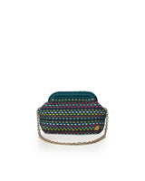 Miss Polyplexi - Indiana Multicolour Green Crochet Shoulder Bag