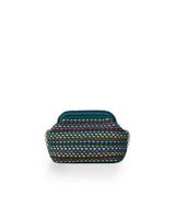 Miss Polyplexi - Indiana Multicolour Green Crochet Shoulder Bag