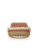 Miss Polyplexi -Naomi Multicolour - Dusty Pink Crochet Shoulder Bag