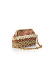 Miss Polyplexi -Naomi Multicolour - Dusty Pink Crochet Shoulder Bag