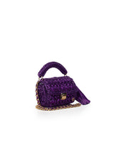 Miss Polyplexi - Seville Metallic Purple Crochet Cross Body Bag
