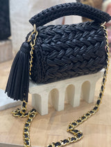 Miss Polyplexi - Seville Black Crochet Cross Body Bag