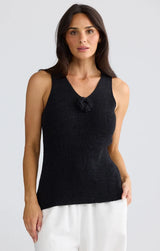 Rosalie Knit Tank - Black