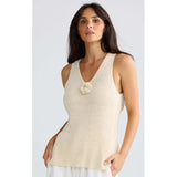 Rosalie Knit Tank - Natural
