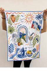 SUMMER LOVE WAFFLE TEA TOWEL