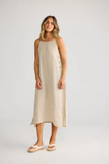 Cliffside Maxi Dress - Natural Linen