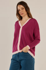 Hampton Cardigan - Pink