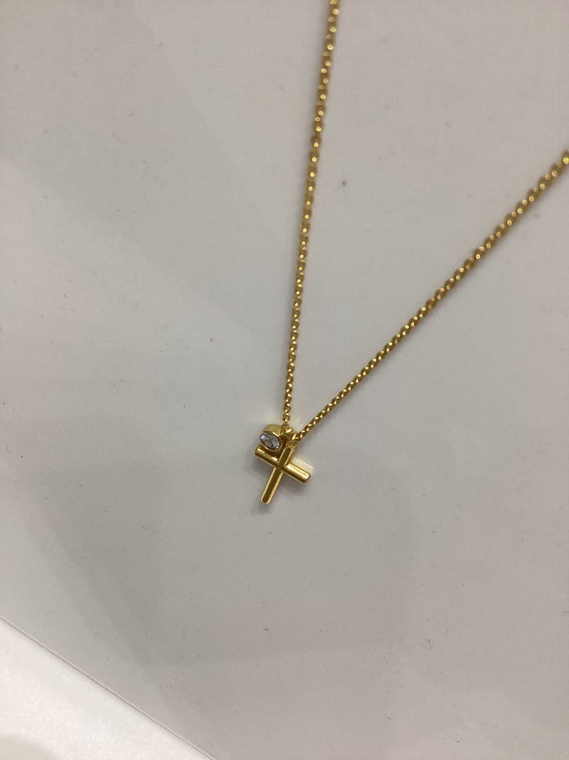 Gold discount small cross
