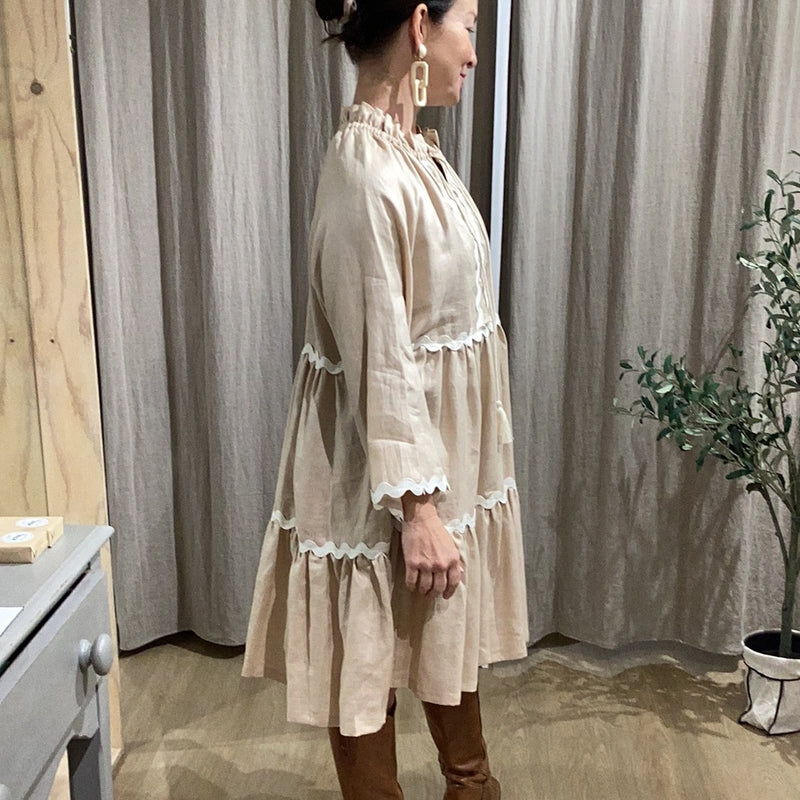 Etcetra Linen dress - Latte