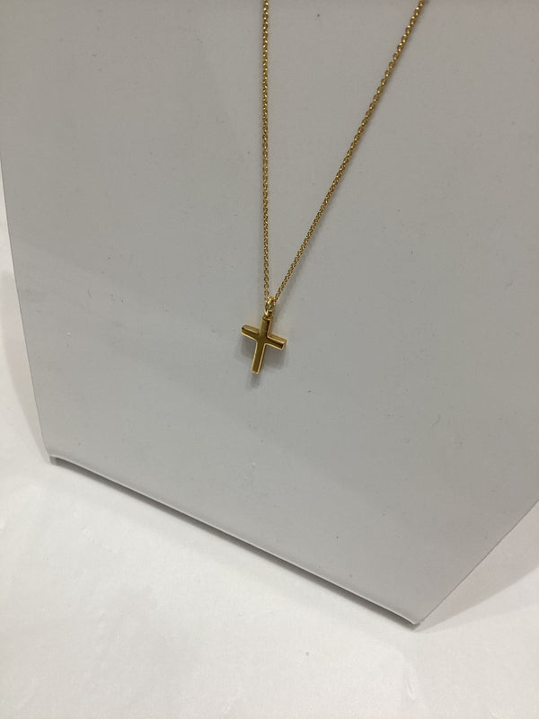 Gold Classic Small Cross Necklace