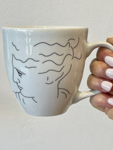 Aphrodite Ceramic White Mug