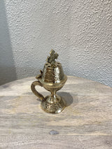 Small Brass Engraved Thimiato