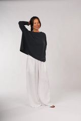 Olivia Pure Lambswool Jumper - Indigo