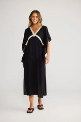 Luma Kaftan - Black with Natural