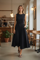 Ren Midi Dress - Black