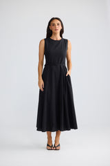 Ren Midi Dress - Black