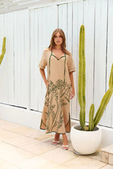 Eva Dress - Casa Palma Embroidered