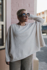 Olivia Pure Lambswool Jumper - Soft Rose