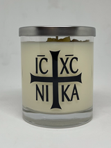 NIKA Candle by Athena Greek Orthodox Cross 285g Candle