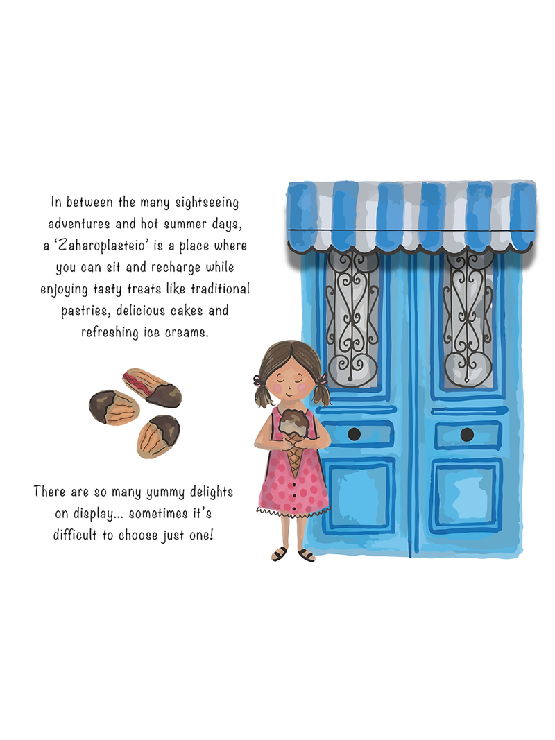 A Holiday in Greece Hardcover Book