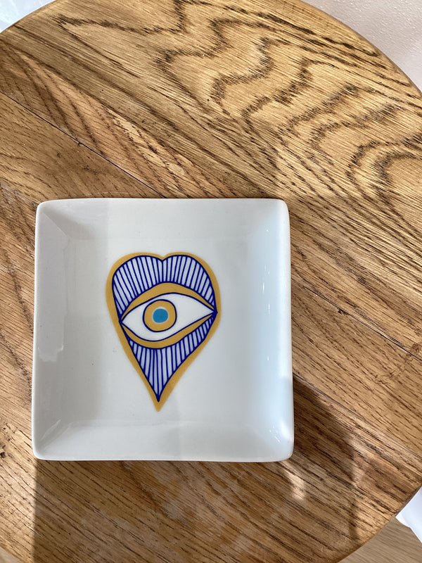 Ceramic Square Eye Dish (Mati)