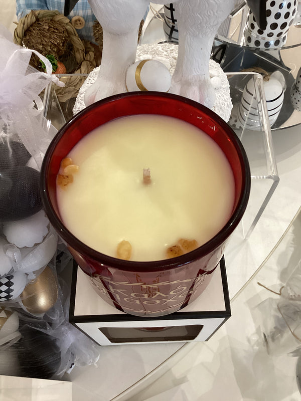 soy wax with crystals