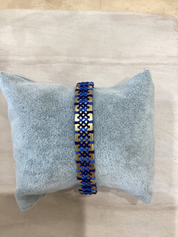 Greek Cuff Bracelet - Blue