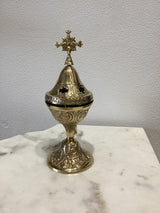 Large Brass Engraved Thimiato