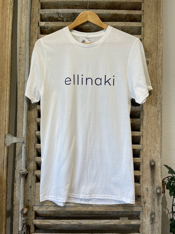 Ellinaki Adults Unisex Short Sleeve Top - White